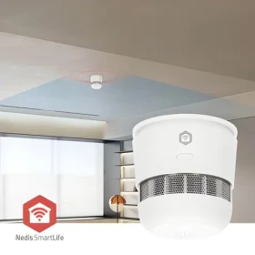 Nedis SmartLife Detektor dymu Zigbee 3.0 biela / Detektor dymu / 85 dB / batéria 36 mesiacov / EN 14604 (ZBDS11WT)