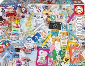 Educa Puzzle Cestovná koláž