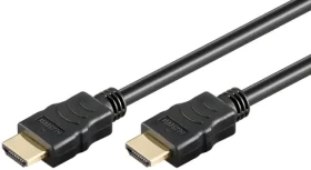 Goobay 80101 High Speed HDMI kábel s Ethernetom / Prepojovací kábel / pozlátené konektory / 1 m (80101)