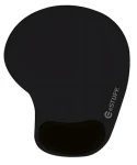ESTUFF Ergonomic Mouse Pad čierna / Ergonomická podložka pod myš / Gélová opierka zápästia / 190x230 mm (GLB215002)