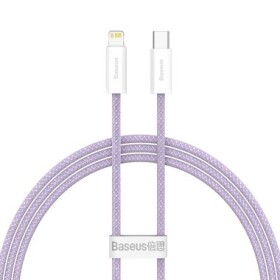 Baseus CALD000005 Kábel USB-C (M) - Lightning (M) 1 m fialová / 20W (CALD000005)