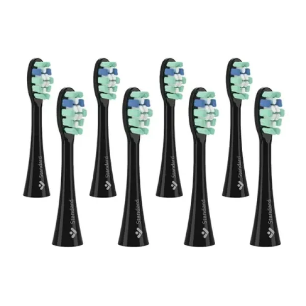 TrueLife SonicBrush Clean-series heads Standard black 8 pack / náhradná hlavica 8 ks (TLATAC70UVNBACHSTB8)