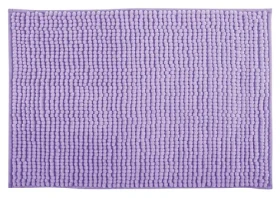 MSV CHENILLE kúpeľňová predložka 40 x 60 cm levanduľová / polyester / protišmyková