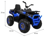 Mamido Detská elektrická štvorkolka ATV Desert 4x4 modrá