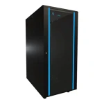Extralink Rack stojanový 27U čierny / Stojanový rozvádzač / 19" / šírka 600 mm / hĺbka 1000 mm / sklenené dvere (EX.11359)