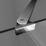 H K - Sprchové dvere MELODY F5 120 jednokrídlové s pevnou stenou 118-121 x 195 cm SE-MELODYF5120SET