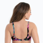 Vrchný diel plaviek Sibel 8731-1 black and pink - Anita Rosa Faia 009 multi colour 46E