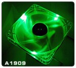 Thermaltake A1909 Thunderblade Green / Vetráčik 80x80x25mm / 21dB (A1909)