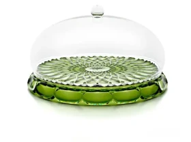 Guzzini Vanity Water Lily zelená / Servírovacia sada na tortu / malá (131801SAC13)