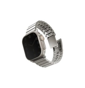 UNIQ Strova Mag remienok pre Apple Watch 49 45 44 42 mm - TITANIUM (strieborná) (8886463688151)