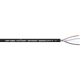 LAPP 7038906/500 senzorový kábel UNITRONIC® SENSOR LifYY A 4 x 0.34 mm² čierna 500 m; 7038906/500