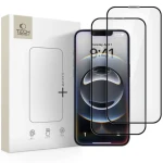 Tech-Protect Glass Fit+ čierna / Ochranné sklo / Apple iPhone 13/13 Pro/14/16e/17e / 2 ks (5906302360123)