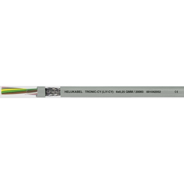 HELU 16011-500 dátový kábel LiYCY 14 x 0.5 mm² sivá 500 m; 16011-500
