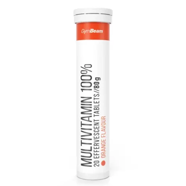 Multivitamín 100% šumivý - GymBeam (pomaranč, 20 tab.) (40507-4-pomaranč-20tab)