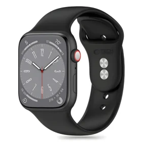 Tech-Protect Silicone Strap pre Apple Watch 42/44/45/49 mm čierna / Remienok / silikónový