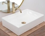REA - Umývadlo na dosku Inga 50x35 biele REA-U1022