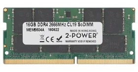 2-Power 16GB DDR4 / SO-DIMM / 2666 MHz / CL19 / Non-ECC / PC4-21300S (MEM5604A)