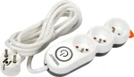 STHOR Predlžovací kábel 3 zásuvky / Predlžovací kábel / 3 m / 3500 W / vypínač / uzemnený (TO-72351)