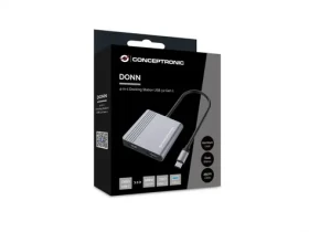 Conceptronic DONN13G / Dokovacia stanica / 4v1 / 2x HDMI / USB-C / USB-A 3.2 Gen2 (DONN13G)