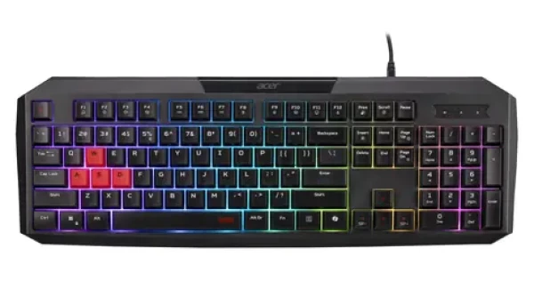 Acer Nitro NKW100 čierna / Herná klávesnica / membránová / RGB / CZ/ SK / USB-A (GP.KBD11.05X)