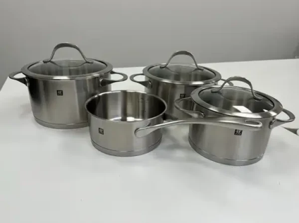 Zwilling Essence Sada nerezového riadu 4ks / 3x hrniec s pokrievkou / 1x rajnicu (66220-003-0)
