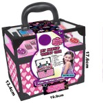 Mamido Mamido Výhodná sada Detský kozmetický kufrík + Veľký keyboard s mikrofónom ružový 37 kláves