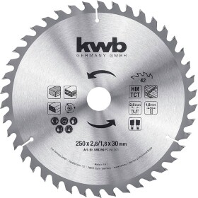 Kwb 589359 pílový kotúč 250 x 30 mm 1 ks; 589359