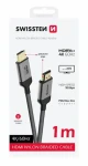 Swissten HDMI 2.0 kábel 1m čierna / 4K / 18 Gbps / pozlátené konektory (75501101)