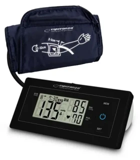 Esperanza ECB008 / Pažný tlakomer / Poloautomatický / Manžeta 22-32 cm / Pamäť 2×99 / LCD (ECB008)