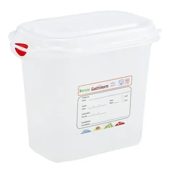 Denox Gastronádoba GASTRONOX GN1/9 / Dóza na potraviny / vzduchotesná / 150 mm / 1,5 l / PP