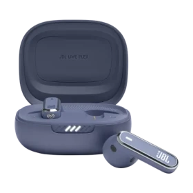 JBL Live Flex modrá / Bezdrôtové slúchadlá do uší / mikrofón / Bluetooth 5.3 / IP54 (LIVEFLEXBLU)