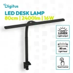 LED stolná lampa 80 cm čierna / Stolná lampa / 2400 lm / 16 W / stmievateľná 5 stupňov / 3000-6500K (DA-90492)