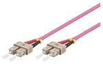 Good Connections LWL Duplex SC/SC fialová / Optický patch kabel / OM4 / 50/125 µm / Multi-mode / 10 m (LW-810SC4)