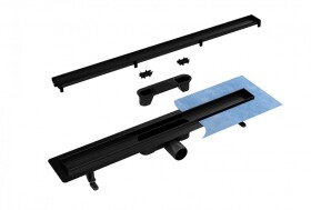 BESCO - Odtokový žľab VIRGO NERO DUO - Rozmer A - 70 cm ZLOL70VN