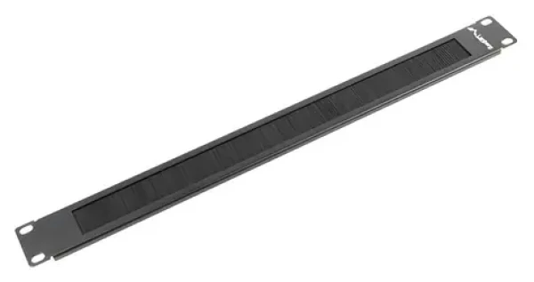 Lanberg AK-1101-B čierna / Kefový panel / 19" / 1U / 482,6x44,2x8,5 mm (AK-1101-B)