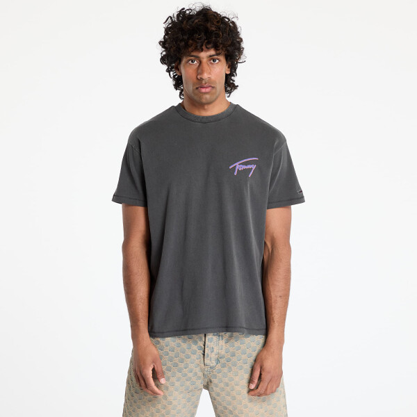 Tričko Tommy Jeans Relaxed Faded Graphic Tee Black S