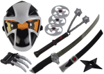 Mamido Ninja Bojový Set - Meč, Maska, Shuriken, Disky, Pazúry, Náramky
