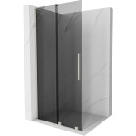 MEXEN/S - Velar L Sprchová zástena posuvná Walk-in 90 x 200, grafit 8 mm, nikel kartáčovaný 871-090-003-43-97
