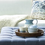 GREEN GATE Porcelánový džbán Alice Ripple Blue 1,5 l