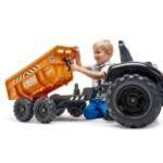 FALK Šliapací traktor 997W Case CE 580 Super N oranžový