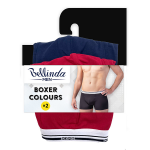 Dvojité balenie bavlnených boxeriek BOXER COLOURS 2x - BELLINDA - červená XL