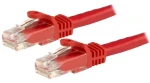 StarTech CAT6 Snagless červená / Sieťový kábel / 1,5 m / RJ-45 / PoE / 24 AWG (N6PATC150CMRD)
