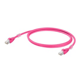 Weidmüller 1201270002 RJ45 sieťové káble, prepojovacie káble CAT 6A S/FTP 0.20 m purpurová UL certifikácia 1 ks; 1201270002