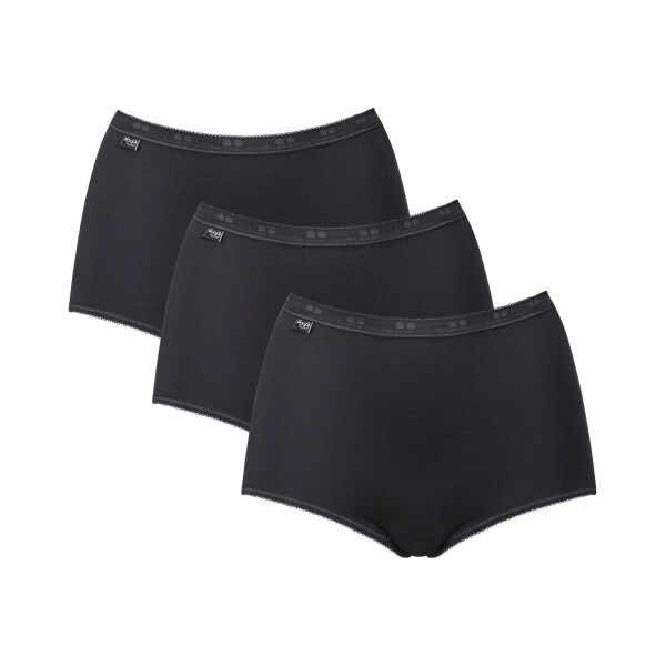 Dámske nohavičky Basic Maxi 3 Pack Black - Sloggi černá 5XL