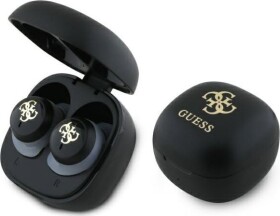 Guess Guess Bluetooth headphones GUTWSJ144ESK TWS + docking station black/black Iridescent 4G Printed Logo