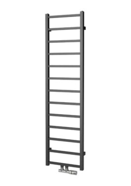 Radiátor kombinovaný Isan Fresh 150x40 cm stredové pripojenie čierny zamat DFRE15000400CSMS DFRE15000400CSMS