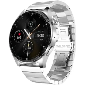 Forever Grand 2 SW-710 strieborné / Chytré hodinky / 1.45 "/ IPS / 412×412 px / Bluetooth 5.0 / Android. iOS (GSM180215)