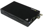 StarTech Gigabitový mediakonvertor čierna / Mediakonvertor / optika - RJ-45 / dosah 10 km / bez PoE (ET91000SM10)