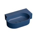 OMNIRES - OVO M+ umývadlo na dosku/závesné - pravé, 55 x 38 cm, midnight blue mat; OVO555UWPMB