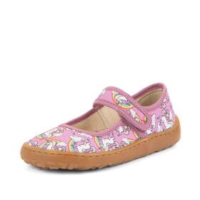 Dievčenské plátené barefoot balerínky CANVAS BALETTY WHITE/PINK FRODDO G1700437-3 - 25